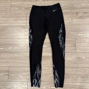 Nike Dri-FIT Women's Black Athletic Leggings gym girl aesthetic ‎ Size Small